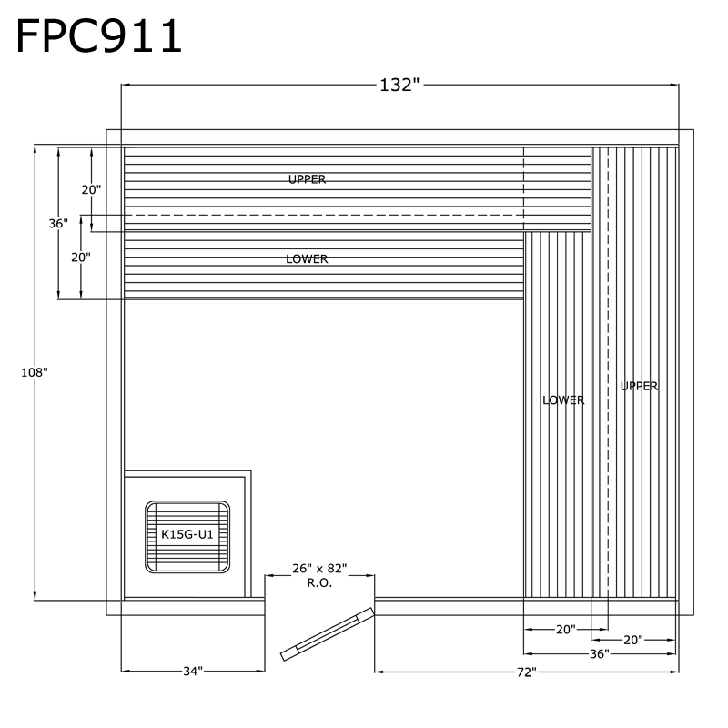 Finlandia Sauna 9' x 11' x 7' Pre-Cut Sauna Kit Standard Option / 7 Foot Tall / No Backrest,Standard Option / 7 Foot Tall / Backrest + $471.90,Standard Option / 7 Foot Tall / Backrest & Skirts + $2229.00,Standard Option / 8 Foot Tall + $567.60 / No Backre