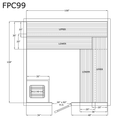 Finlandia Sauna 9' x 9' x 7' Pre-Cut Sauna Kit Standard Option / 7 Foot Tall / No Backrest,Standard Option / 7 Foot Tall / Backrest + $386.10,Standard Option / 7 Foot Tall / Backrest & Skirts + $2194.80,Standard Option / 8 Foot Tall + $510.84 / No Backres