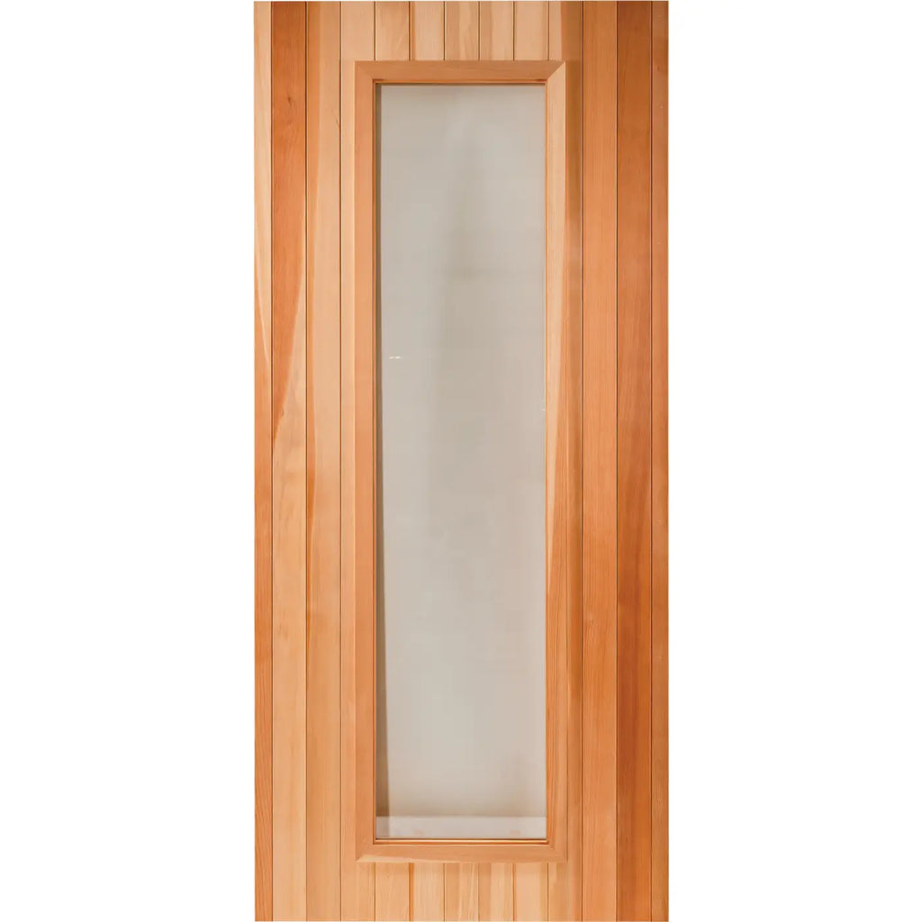 Finnish Sauna Builders Cedar Sauna ADA Door 3' x 6'8" with a Clear 16"x67" Tempered Thermo Glass Finnish Sauna Builders Finnish_Sauna_Builders_Cedar_Sauna_ADA_Door_3_x_6_8__with_a_Clear_16_x67__Tempered_Thermo_Glass_01.webp