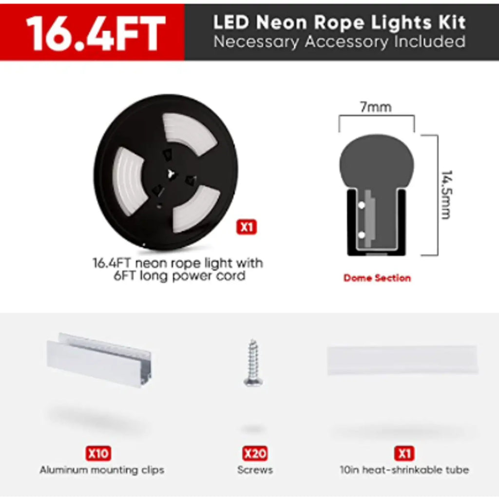 Finnish Sauna Builders LED Sauna Neon Light Kit - 16.4ft - 3000 Kelvin Single Strip - Radio Frequency Control,Dual Strip - Radio Frequency Control,Single Strip - WiFi + Alexa + Google Home,Dual Strip - WiFi + Alexa + Google Home Finnish Sauna Builders Fin