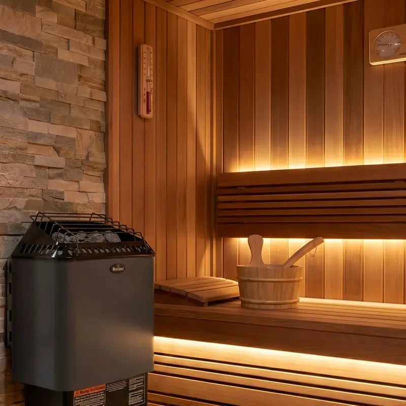 Finnleo Designer SL2 Sauna Heater Designer SL2 4.5 kW (240V 1PH) / Heater Only,Designer SL2 4.5 kW (240V 1PH) / Heater + SaunaLogic2 Wi-Fi Control,Designer SL2 4.5 kW (240V 1PH) / Heater + SaunaLogic2 Control (Non-Wi-Fi),Designer SL2 6.0 kW (240V 1PH) / Heater Only,Designer SL2 6.0 kW (24 Finnleo FinnleoDesignerSL24kWSaunaHeater05.webp