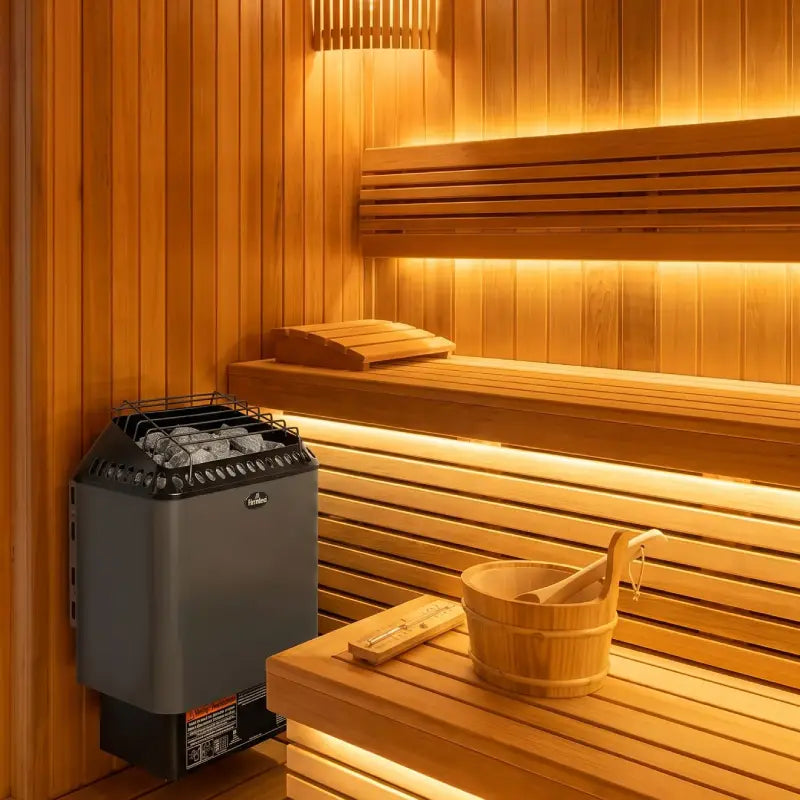 Finnleo Designer SL2 Sauna Heater Designer SL2 4.5 kW (240V 1PH) / Heater Only,Designer SL2 4.5 kW (240V 1PH) / Heater + SaunaLogic2 Wi-Fi Control,Designer SL2 4.5 kW (240V 1PH) / Heater + SaunaLogic2 Control (Non-Wi-Fi),Designer SL2 6.0 kW (240V 1PH) / Heater Only,Designer SL2 6.0 kW (24 Finnleo FinnleoDesignerSL24kWSaunaHeater06.webp