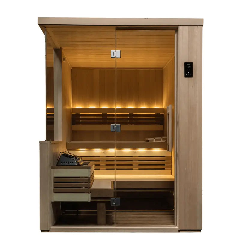 Finnleo Designer Series Sauna Room Solace / Door Hinge Left,Solace / Door Hinge Right,Twilight / Door Hinge Left,Twilight / Door Hinge Right,Vita II / Door Hinge Left,Vita II / Door Hinge Right,Centurion / Door Hinge Left,Centurion / Door Hinge Right Finnleo FinnleoVitaIIDesignerSaunaRoom03.webp