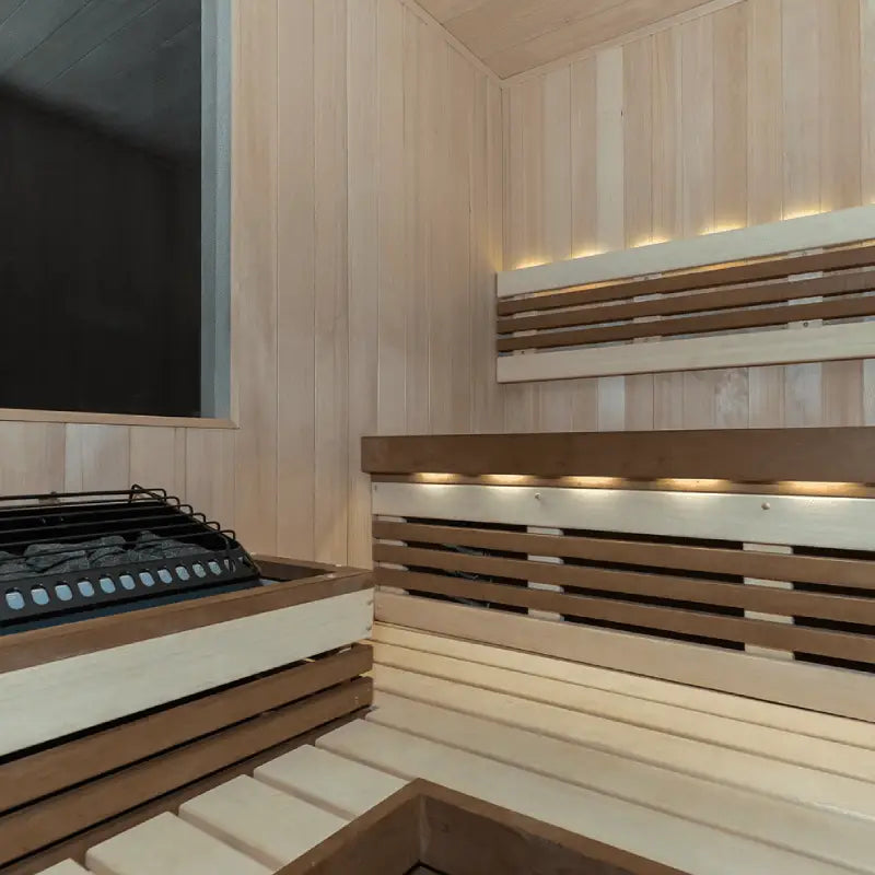 Finnleo Designer Series Sauna Room Solace / Door Hinge Left,Solace / Door Hinge Right,Twilight / Door Hinge Left,Twilight / Door Hinge Right,Vita II / Door Hinge Left,Vita II / Door Hinge Right,Centurion / Door Hinge Left,Centurion / Door Hinge Right Finnleo FinnleoVitaIIDesignerSaunaRoom04.webp