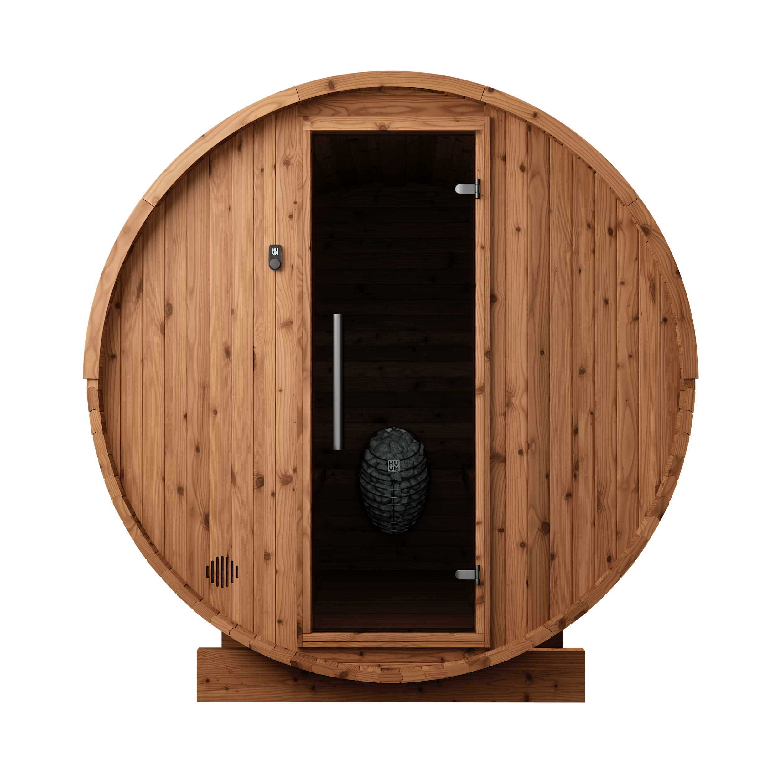 Thermory 8 Person Barrel Sauna No 85 DIY Kit Thermally Modified Spruce Thermory Front_448f3400-9187-4ab9-8df8-332376a907c4.png