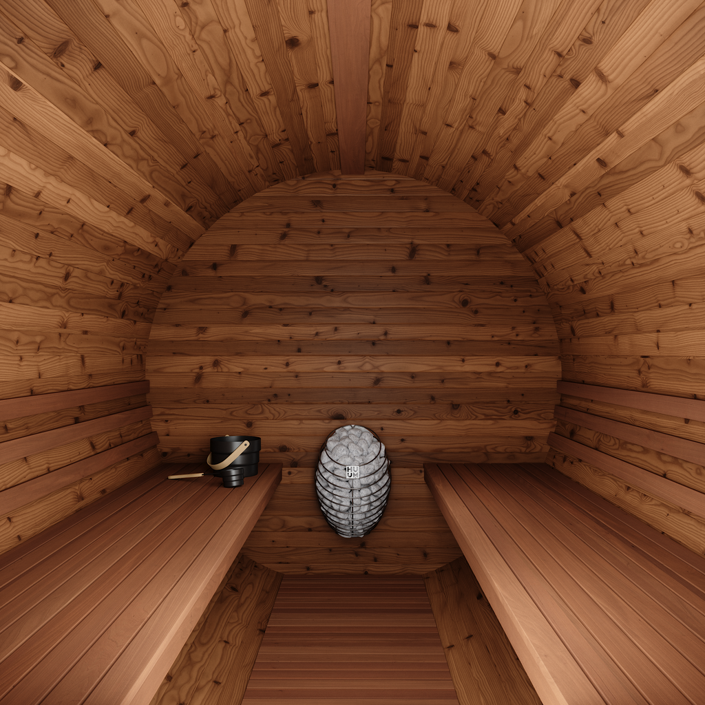 Thermory 8 Person Barrel Sauna No 85 DIY Kit Thermally Modified Spruce Thermory Front_indoor_c5c7e52b-44dc-4a0d-bf06-929785c58037.png