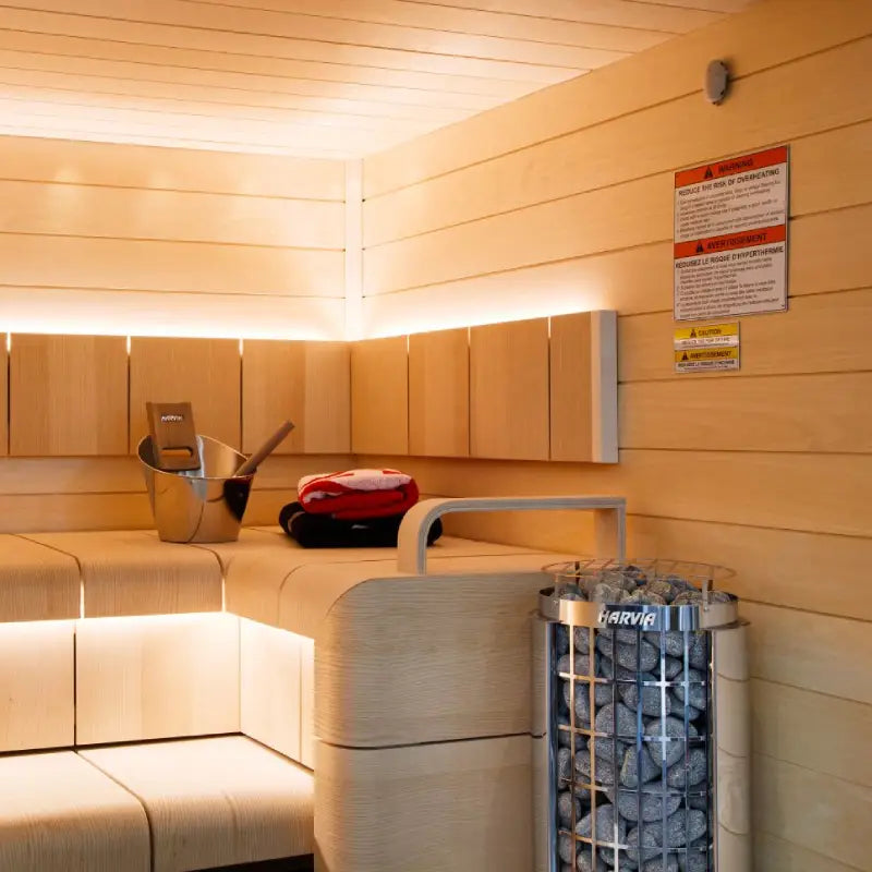 Harvia Cilindro PC60 6KW Sauna Heater with Built in Controls (141-294CF)