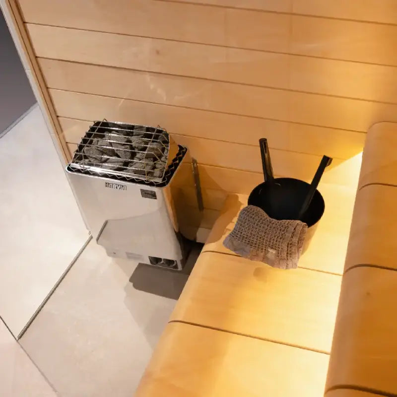 Harvia KIP60B Stainless Steel 6KW Sauna Heater with Built-in Control JH60B2401 (170-300cf)
