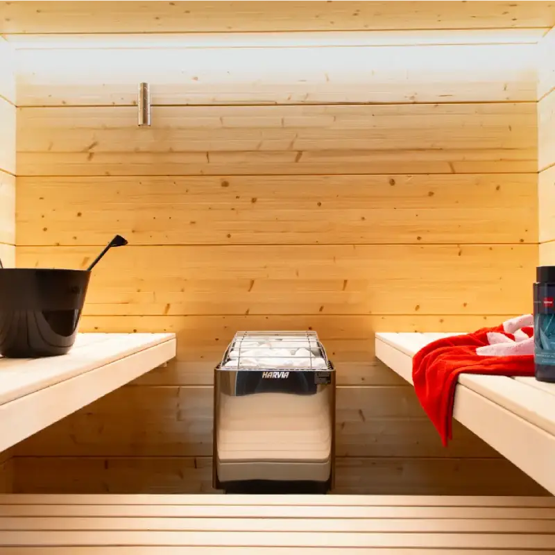 Harvia KIP80B Stainless Steel 8KW Sauna Heater with Built-in Control JH80B2401 (250-425cf)