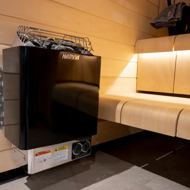 Harvia KIP80B Stainless Steel 8KW Sauna Heater with Built-in Control JH80B2401 (250-425cf)