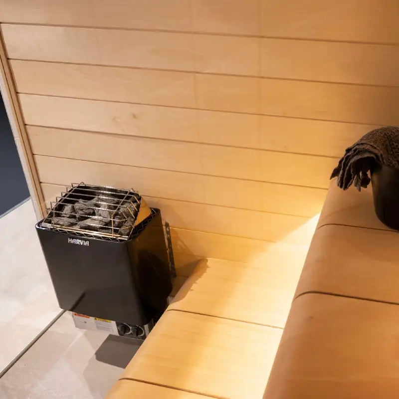 Harvia KIP80B Stainless Steel 8KW Sauna Heater with Built-in Control JH80B2401 (250-425cf)