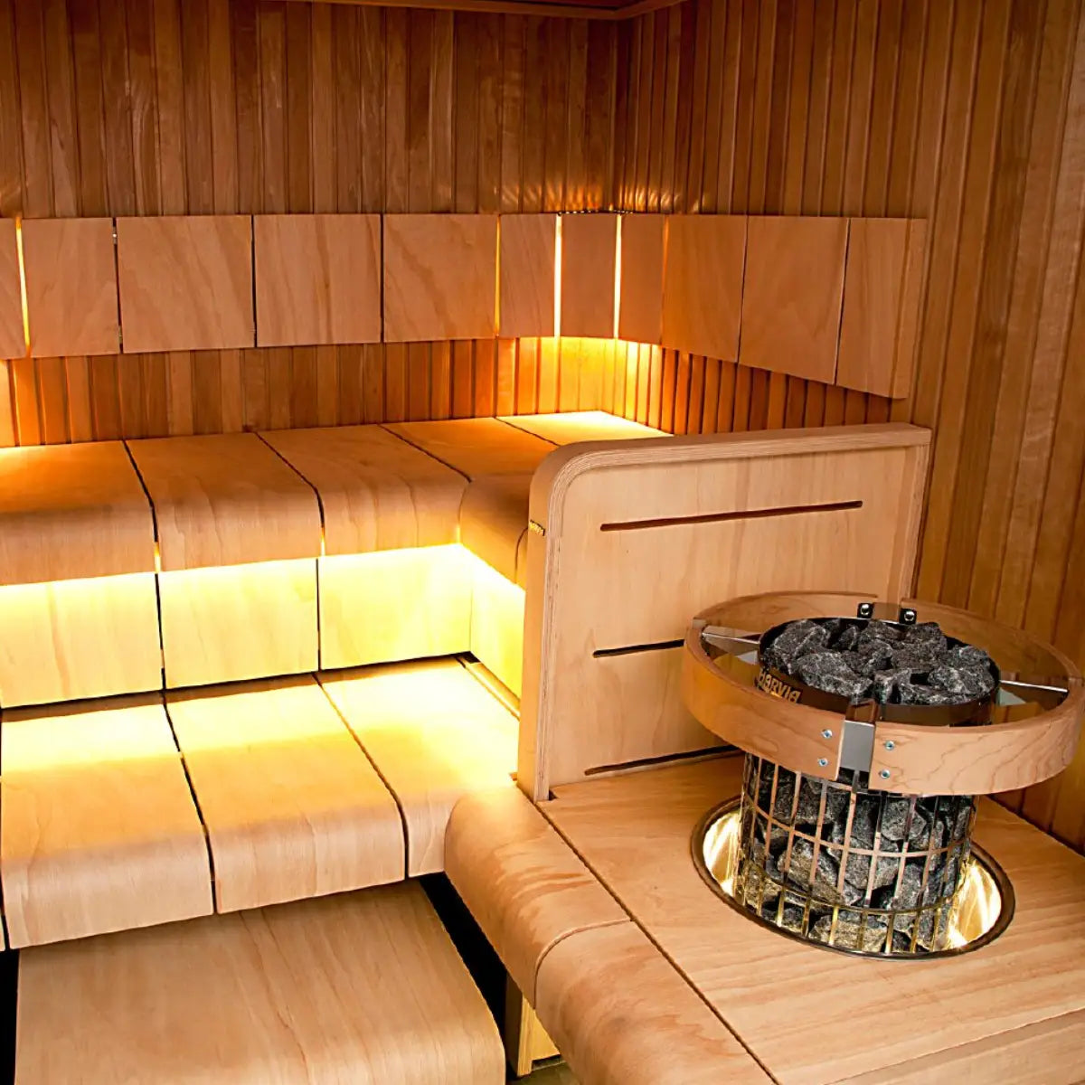 Harvia Cilindro PC90 9KW Sauna Heater with Built in Controls(282
