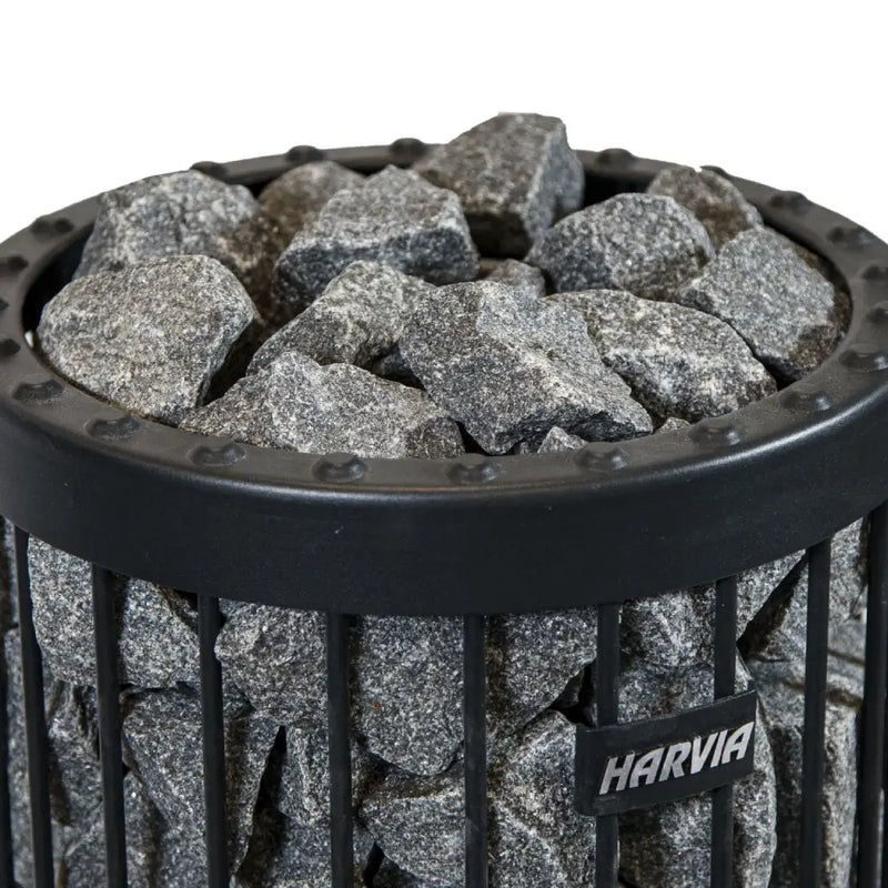 Harvia Sauna Stones - Finnish Sauna Builders 1 Box / Vulcanite (AC3040),1 Box / Black Vulcanite (AC3045),1 Box / Decorative White Stone (AC4000),1 Box / AC3000,1 Box / AC3020,1 Box / R-991,3 Boxes / Vulcanite (AC3040),3 Boxes / Black Vulcanite (AC3045),3 
