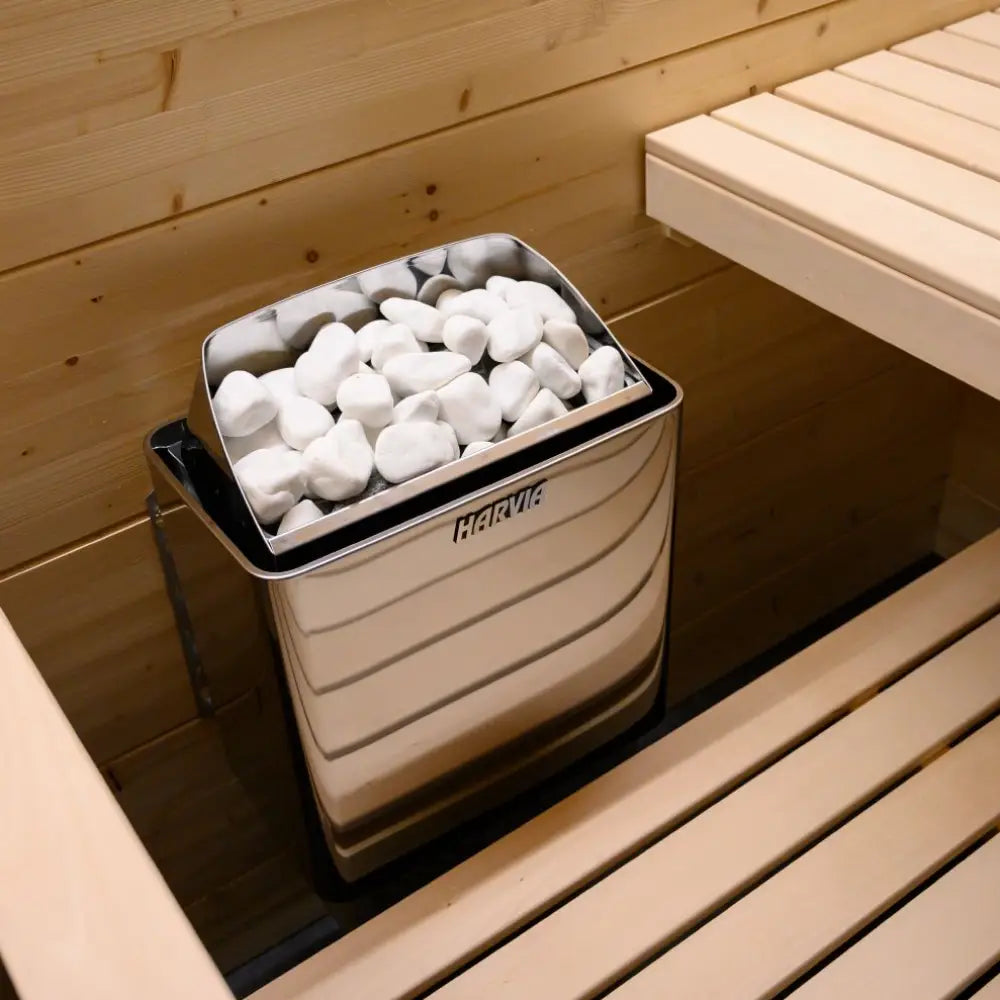 Harvia Sauna Stones - Finnish Sauna Builders 1 Box / Vulcanite (AC3040),1 Box / Black Vulcanite (AC3045),1 Box / Decorative White Stone (AC4000),1 Box / AC3000,1 Box / AC3020,1 Box / R-991,3 Boxes / Vulcanite (AC3040),3 Boxes / Black Vulcanite (AC3045),3 