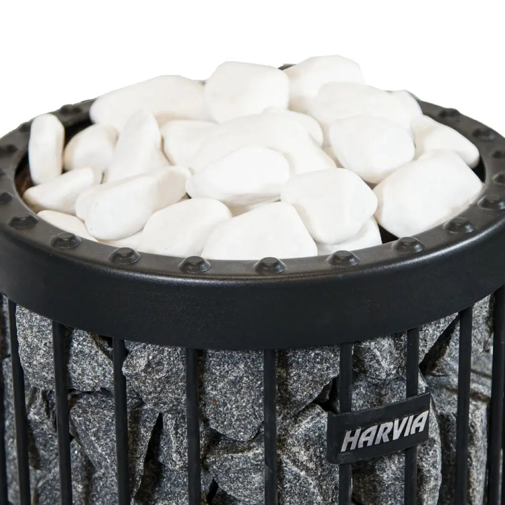 Harvia Sauna Stones - Finnish Sauna Builders 1 Box / Vulcanite (AC3040),1 Box / Black Vulcanite (AC3045),1 Box / Decorative White Stone (AC4000),1 Box / AC3000,1 Box / AC3020,1 Box / R-991,3 Boxes / Vulcanite (AC3040),3 Boxes / Black Vulcanite (AC3045),3 