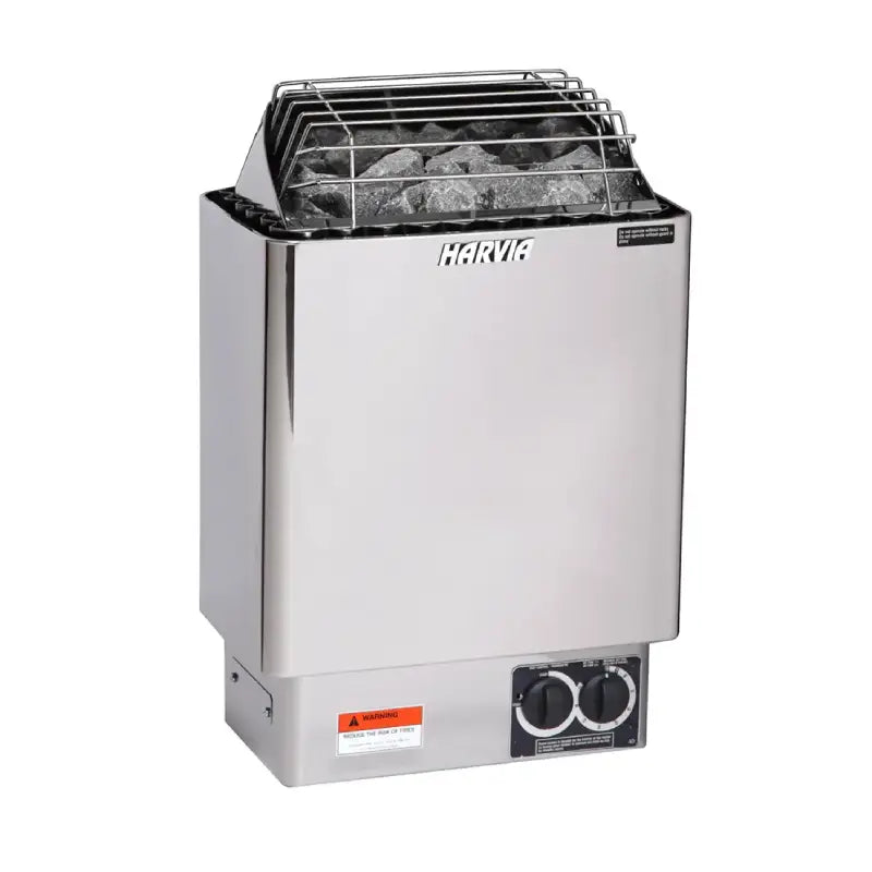 Harvia KIP45B Stainless Steel 4.5KW Sauna Heater with Built-in Control JH45B2401 (100-210cf)