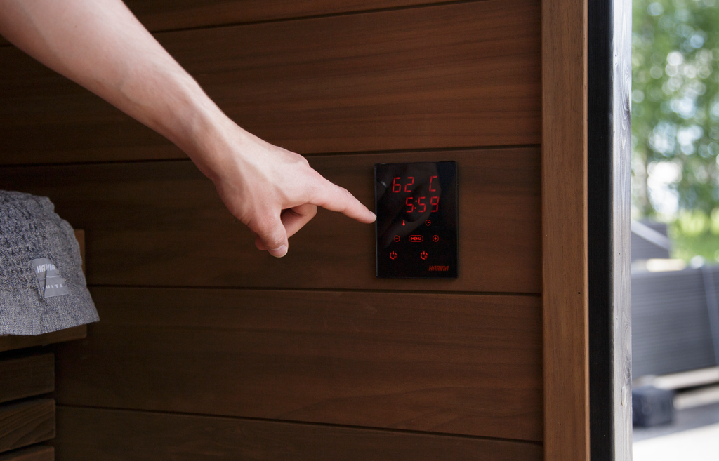 Harvia Spirit 6KW Sauna Heater (170-300df) 240V 1PH / Heater Alone,240V 1PH / Ultimate WiFi Package + Accessories Harvia Harvia_Spirit_SP60_SP90_controlunit_f1.png