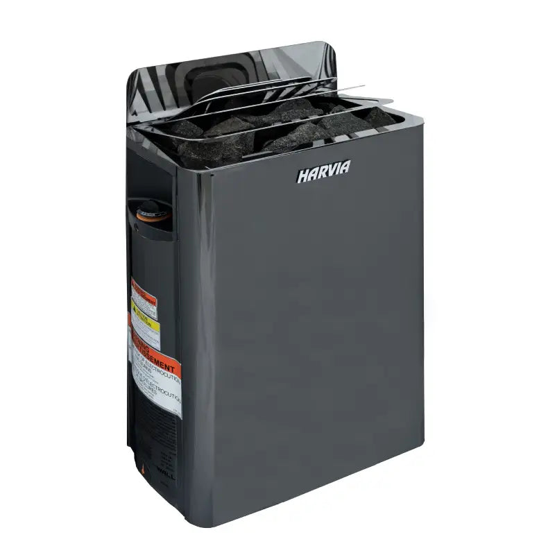 Harvia Wall Sauna Heater 6kw Stainless Steel with Built-In Controls (170-300CF)