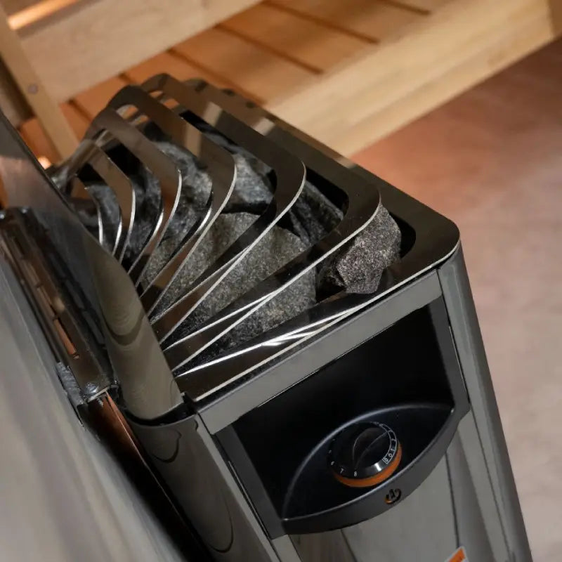 Harvia Wall Sauna Heater 8kw Stainless Steel with Built-In Controls (250-425CF)