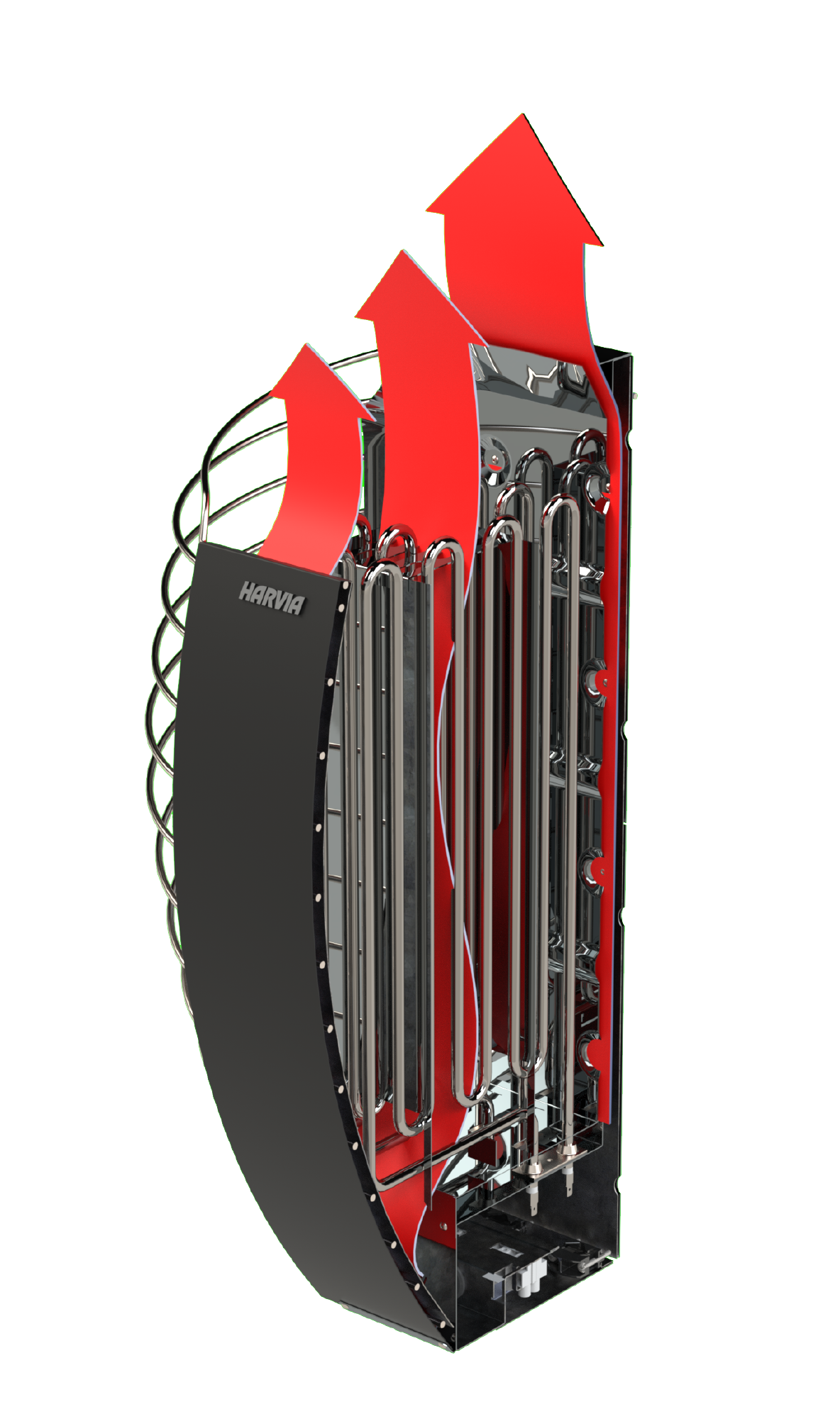 Harvia Spirit 6KW Sauna Heater (170-300df) 240V 1PH / Heater Alone,240V 1PH / Ultimate WiFi Package + Accessories Harvia Harvia_spirit_SP60_SP90_d2.png