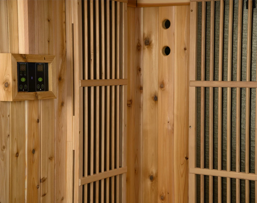 Almost Heaven Madison 3 Person Indoor Sauna Respite Series Rustic Cedar,Fir Almost Heaven Sauna Hybrid_Madison_2.webp