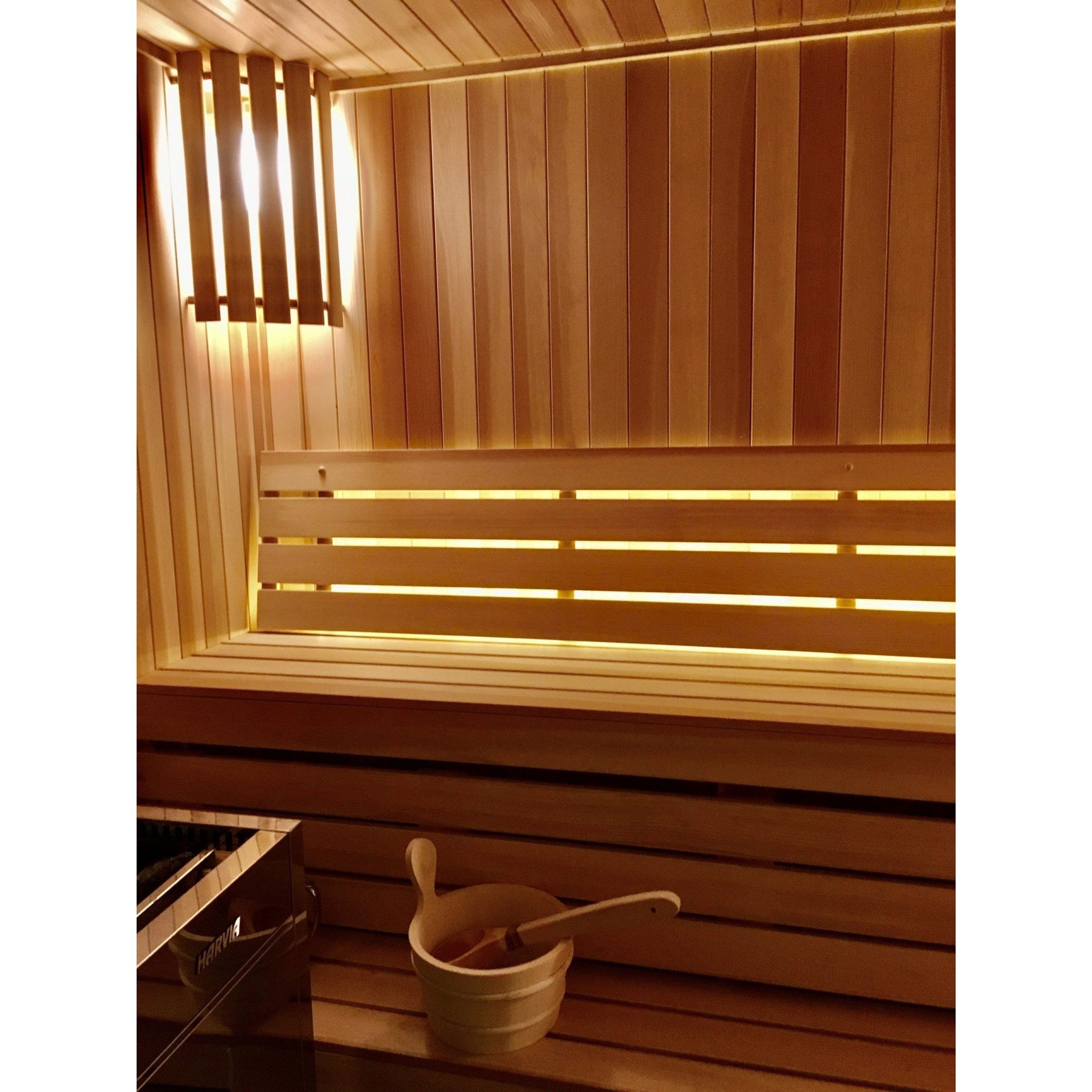 Finnish Sauna Builders 10' x 10' x 7' Pre-Cut Sauna Kit
