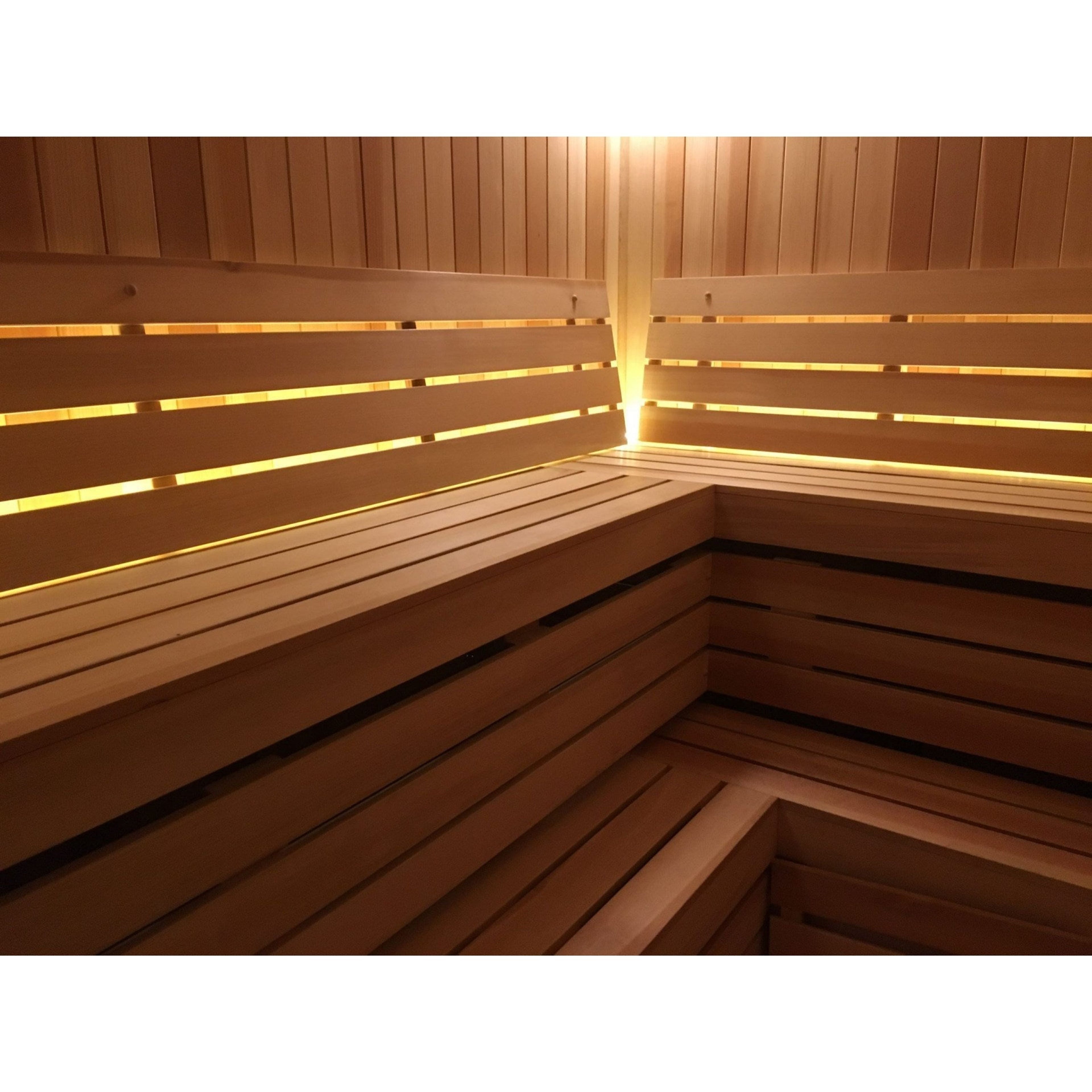 Finnish Sauna Builders 10' x 10' x 7' Pre-Cut Sauna Kit