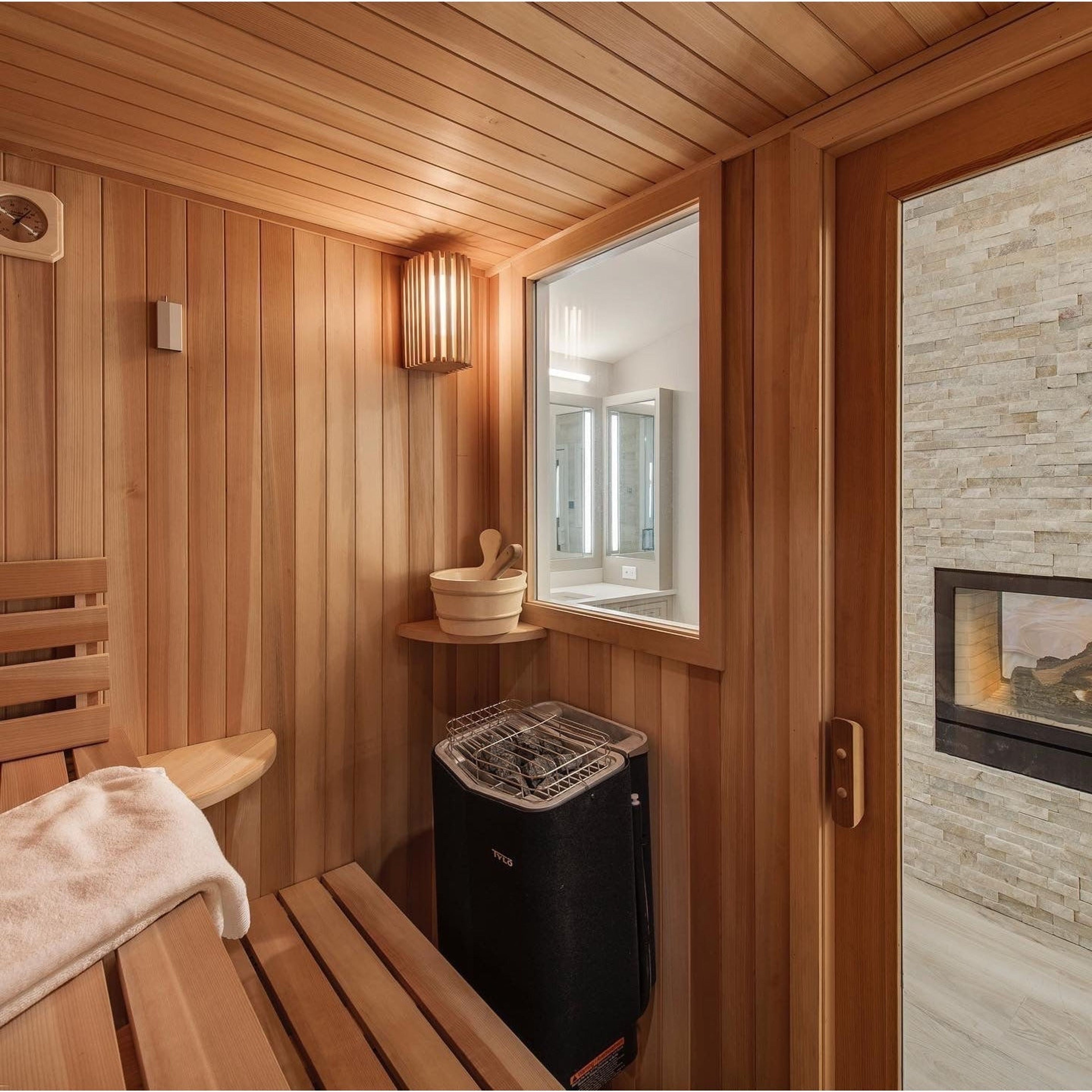 Finnish Sauna Builders 10' x 10' x 7' Pre-Cut Sauna Kit