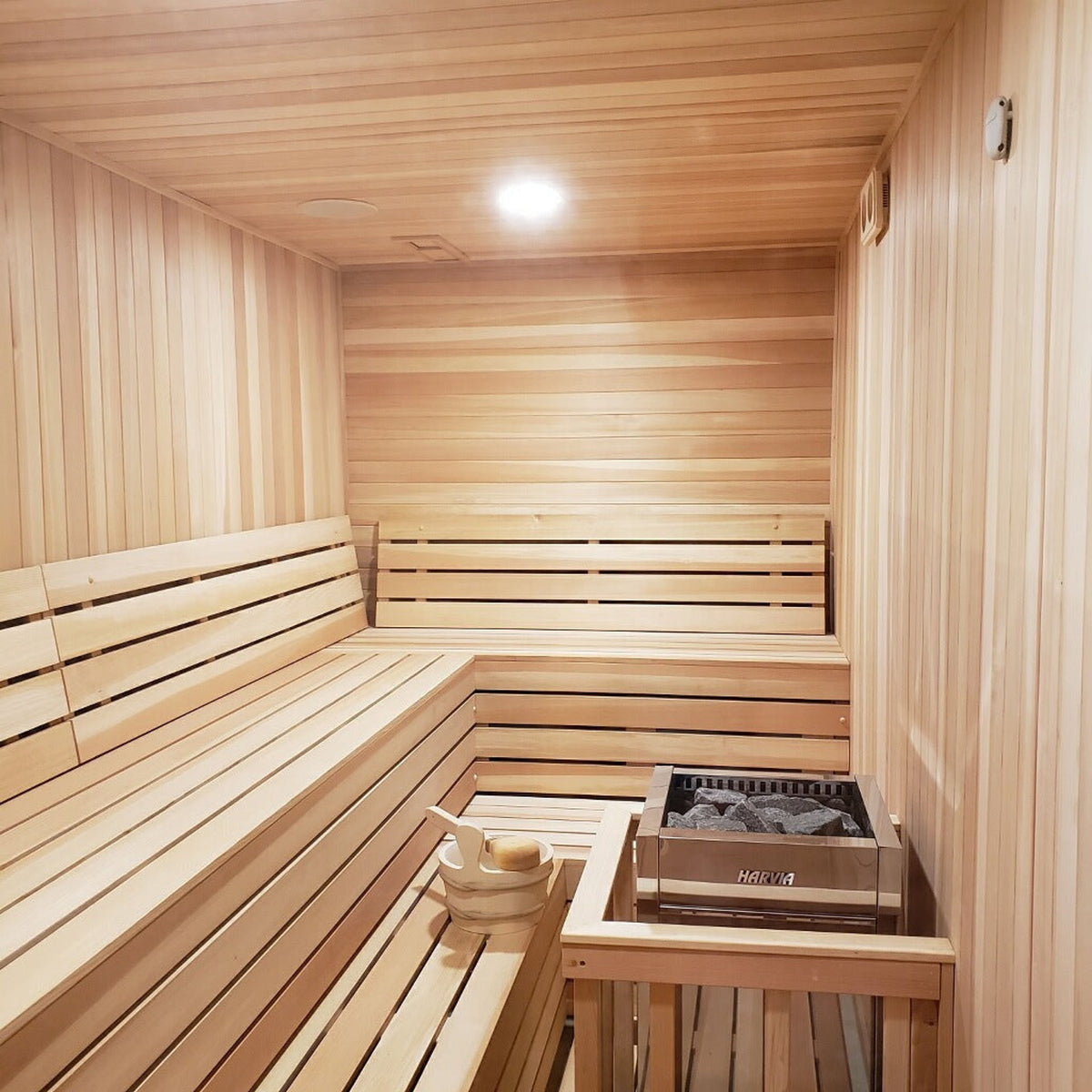 Finnish Sauna Builders 5' x 7' x 7' Pre-Cut Sauna Kit
