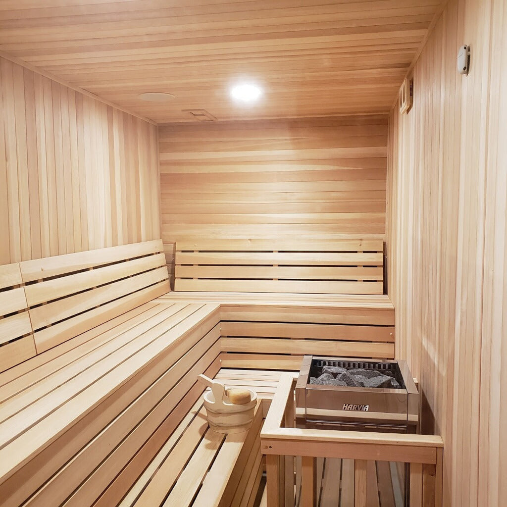 Finnish Sauna Builders 10' x 10' x 7' Pre-Cut Sauna Kit