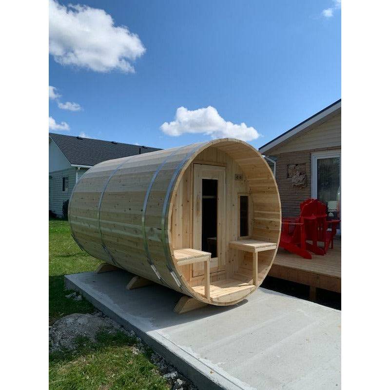 Dundalk Tranquility Barrel Sauna 6'6" x 9'10" Dundalk LeisureCraft IMG_5863.jpg