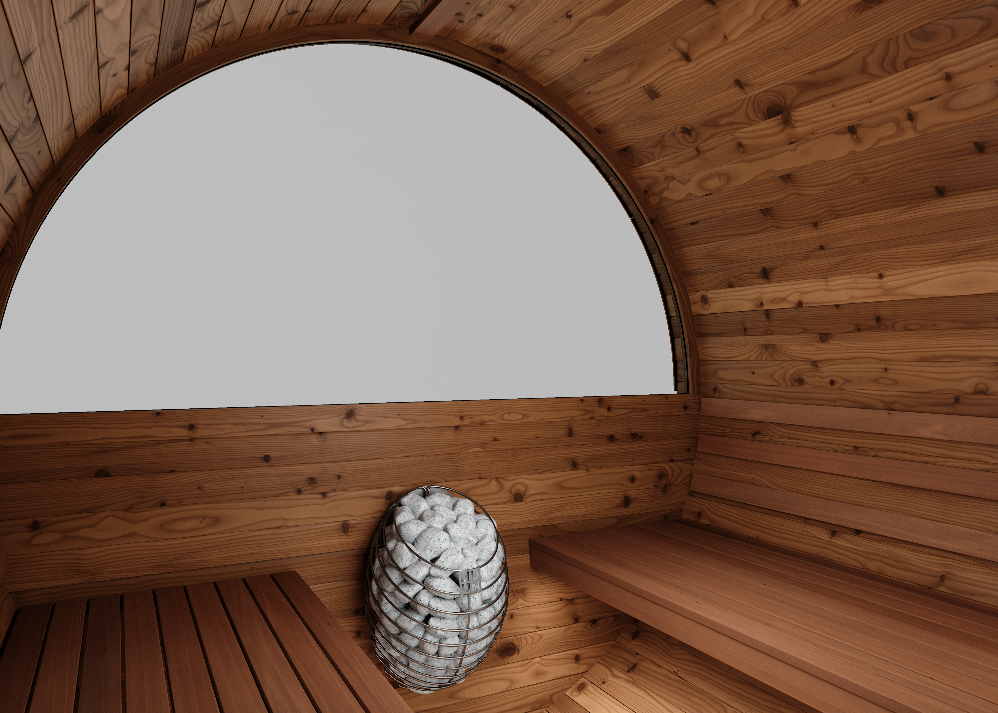 Thermory Barrel Sauna 60 DIY Kit with Porch and Window 4 Person Sauna Builder Thermally Modified Spruce Thermory Indoor_left_8076fe46-d1bb-4723-a743-67b4b5823ebe.png