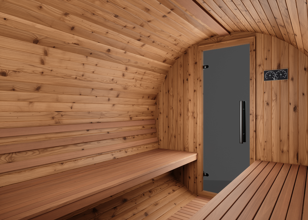 Thermory 8 Person Barrel Sauna No 84 DIY Kit with Window Thermally Modified Spruce Thermory Indoor_right_af5c92b2-bdc5-4957-ae63-b8a9acc2f6b6.png