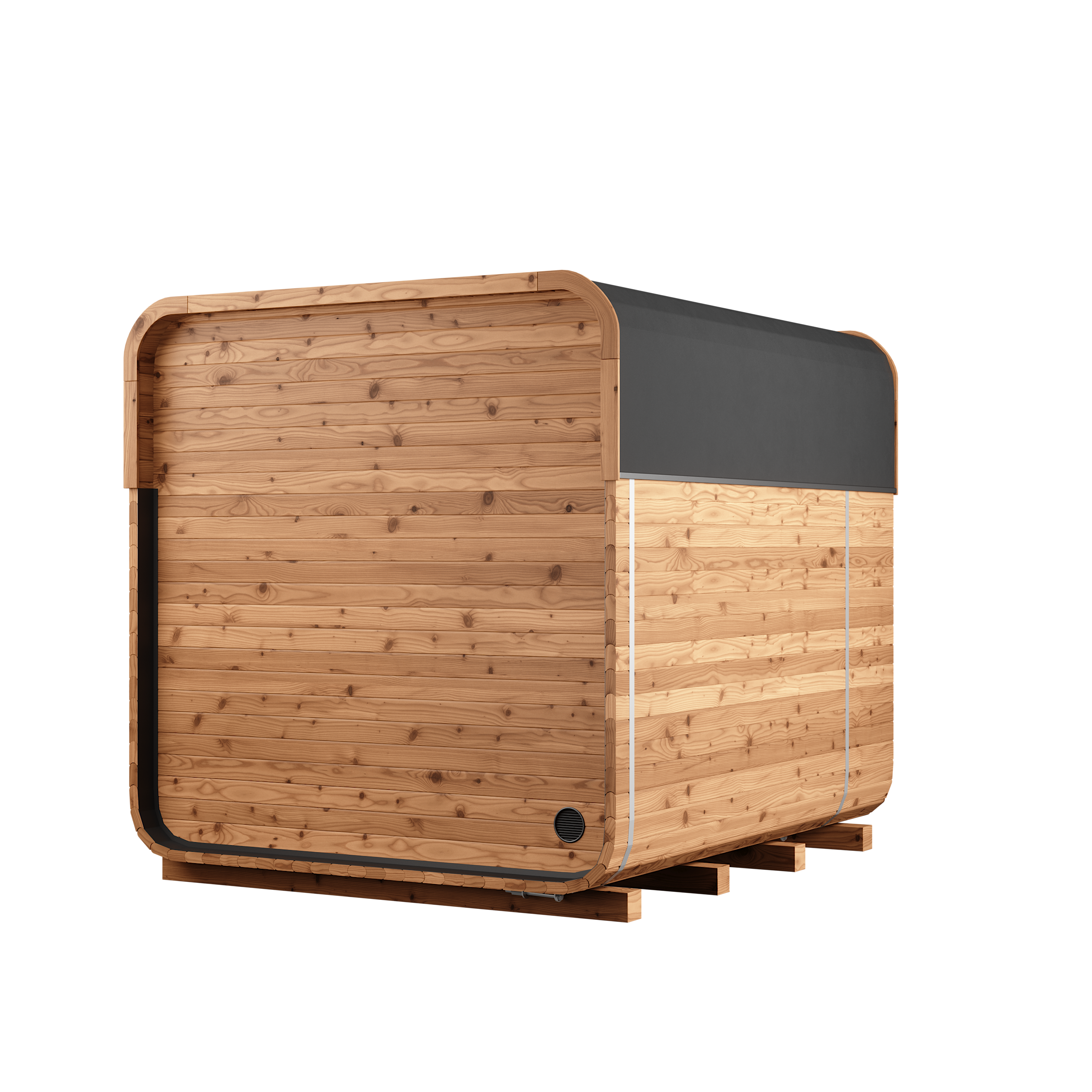 Thermory 6 Person Square Sauna No 41 DIY Kit with Terrace Thermally Modified Spruce Thermory Left_211bdb58-9249-4209-8869-dac55c1fcde9.png