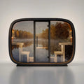 Leil Round Cube Single Outdoor Sauna