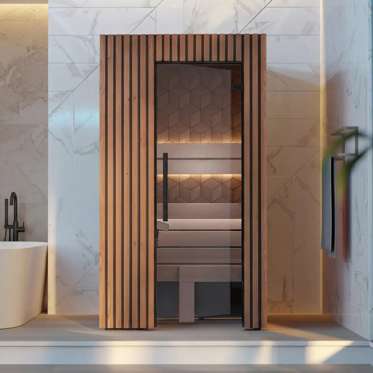 Leil® Como 1-120 1 Person Indoor Sauna Kit Leil® Saunas Leil_Como1-1201PersonIndoorSaunaKit_4.webp