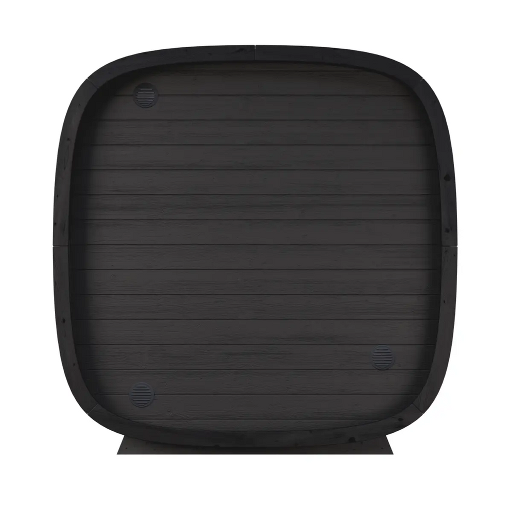 Leil® Black Cube 4 Person Outdoor Sauna Kit