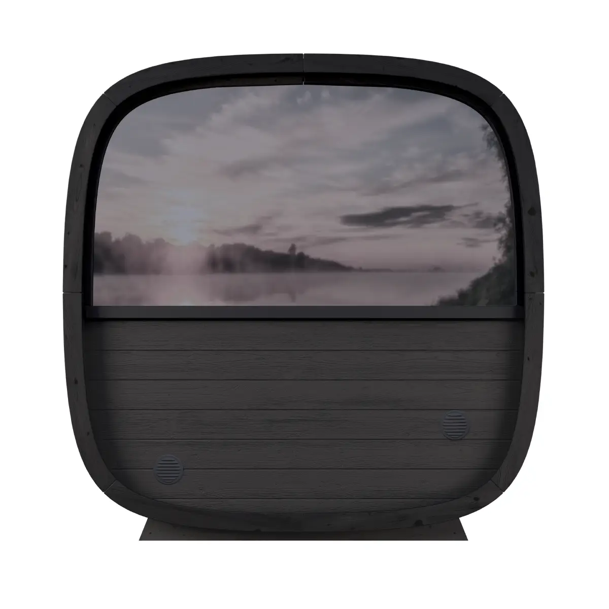 Leil® Black Cube 4 Person Outdoor Sauna Kit