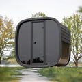 Leil® Black Cube 4 Person Outdoor Sauna Kit