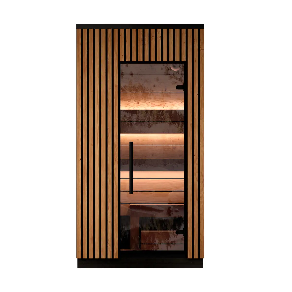 Leil® Viva 120 1 Person Outdoor Sauna Kit Leil® Saunas Leil_Viva1201PersonOutdoorSaunaKit_1.webp