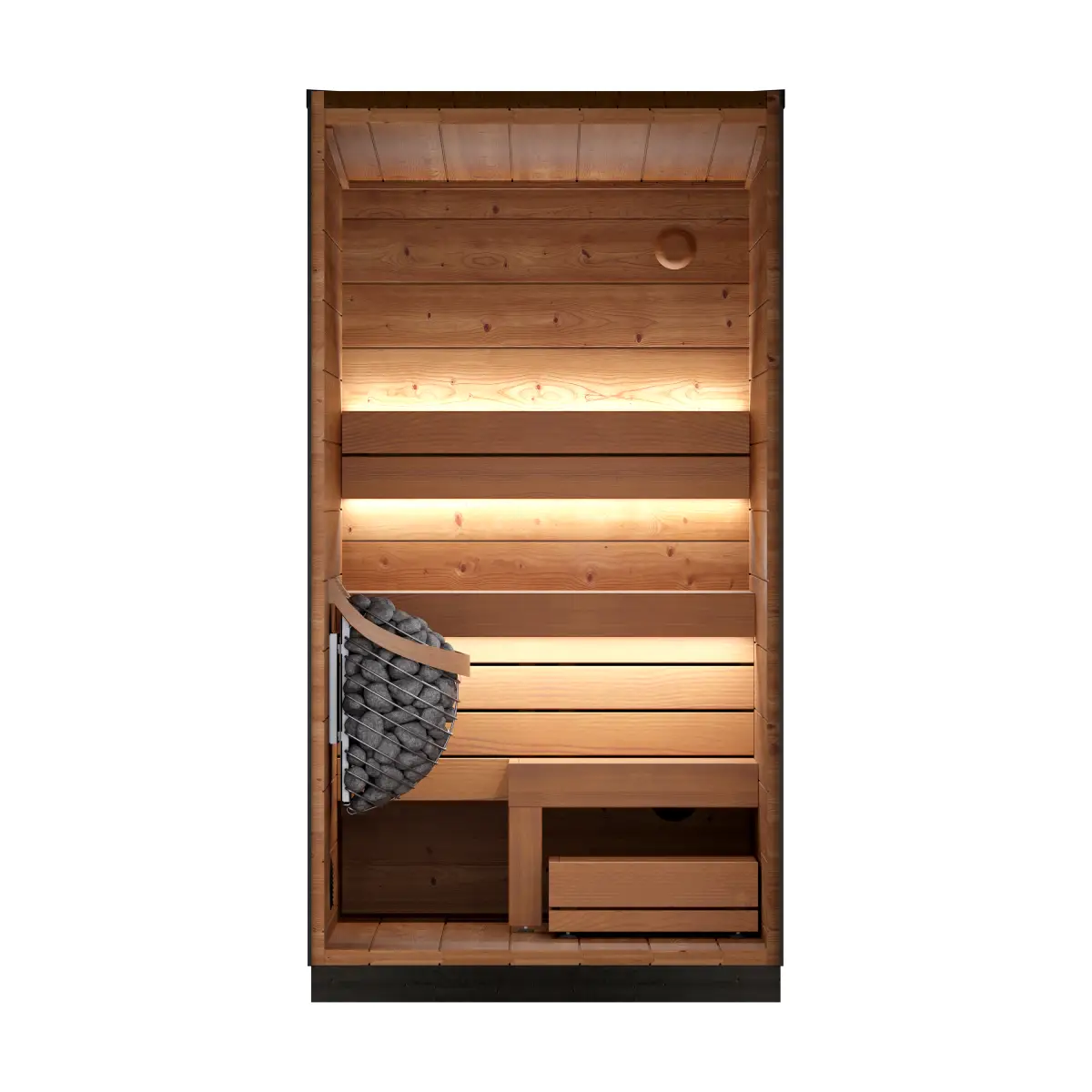 Leil® Viva 120 1 Person Outdoor Sauna Kit Leil® Saunas Leil_Viva1201PersonOutdoorSaunaKit_2.webp