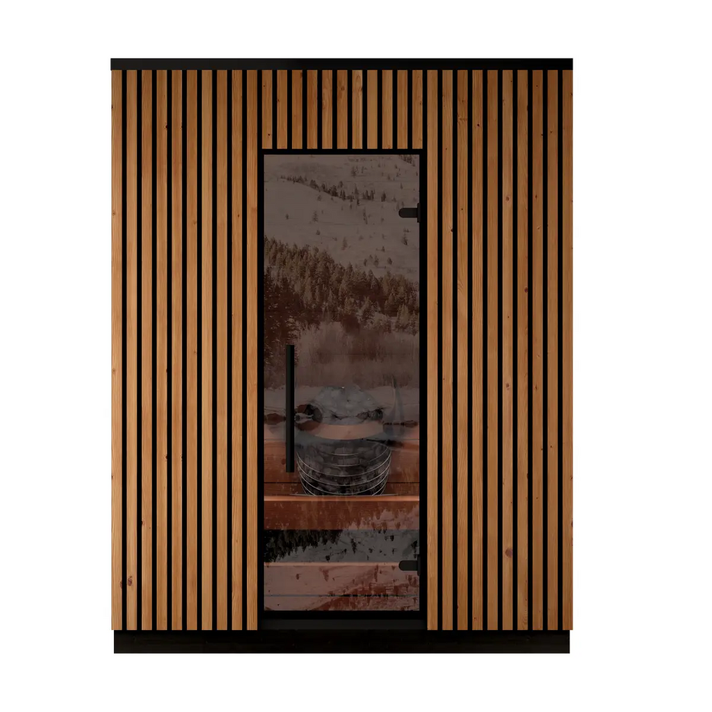 Leil® Viva 180 3 Person Outdoor Sauna Kit Leil® Saunas Leil_Viva1804PersonOutdoorSaunaKit_1.webp