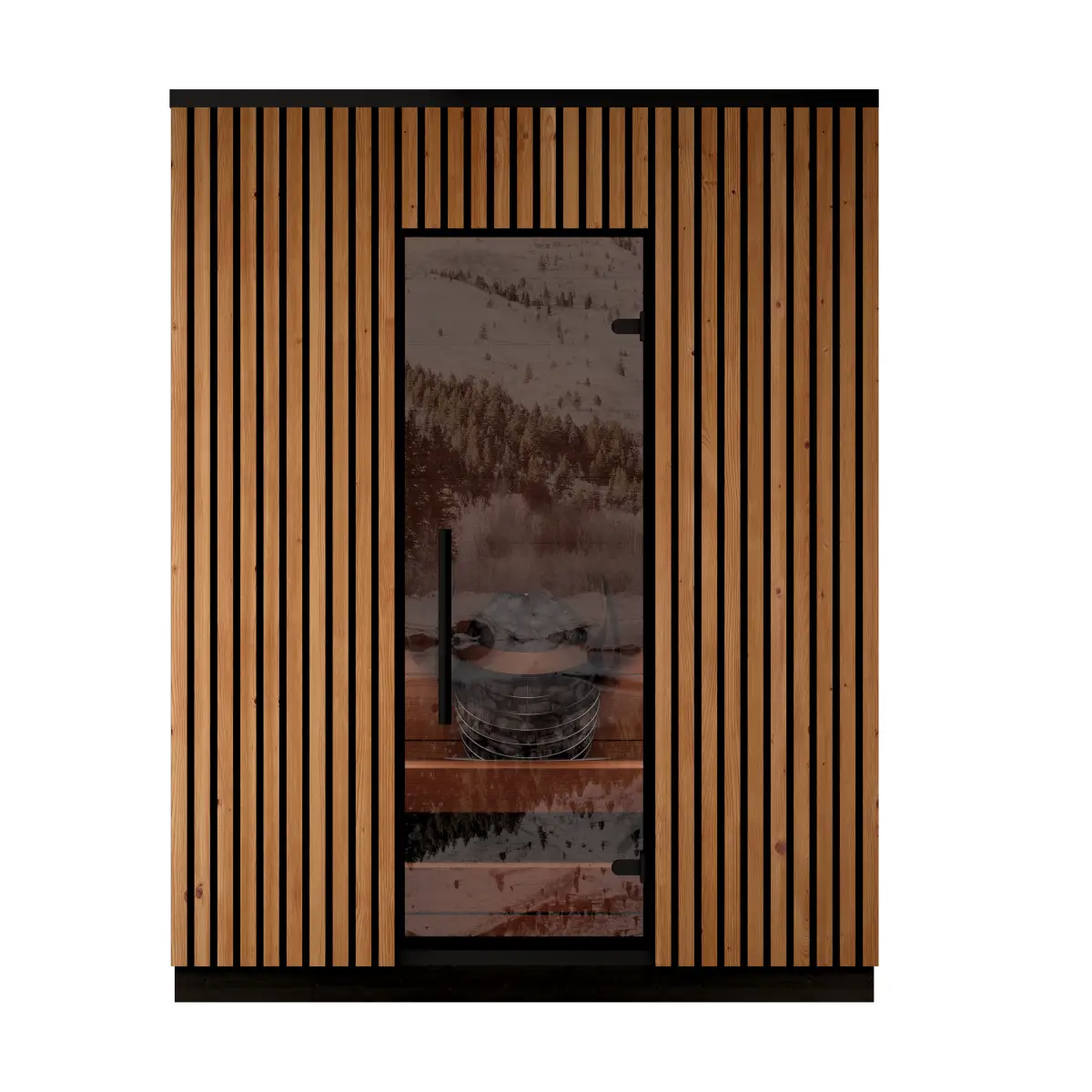 Leil® Viva 180 3 Person Outdoor Sauna Kit Leil® Saunas Leil_Viva1804PersonOutdoorSaunaKit_1.webp