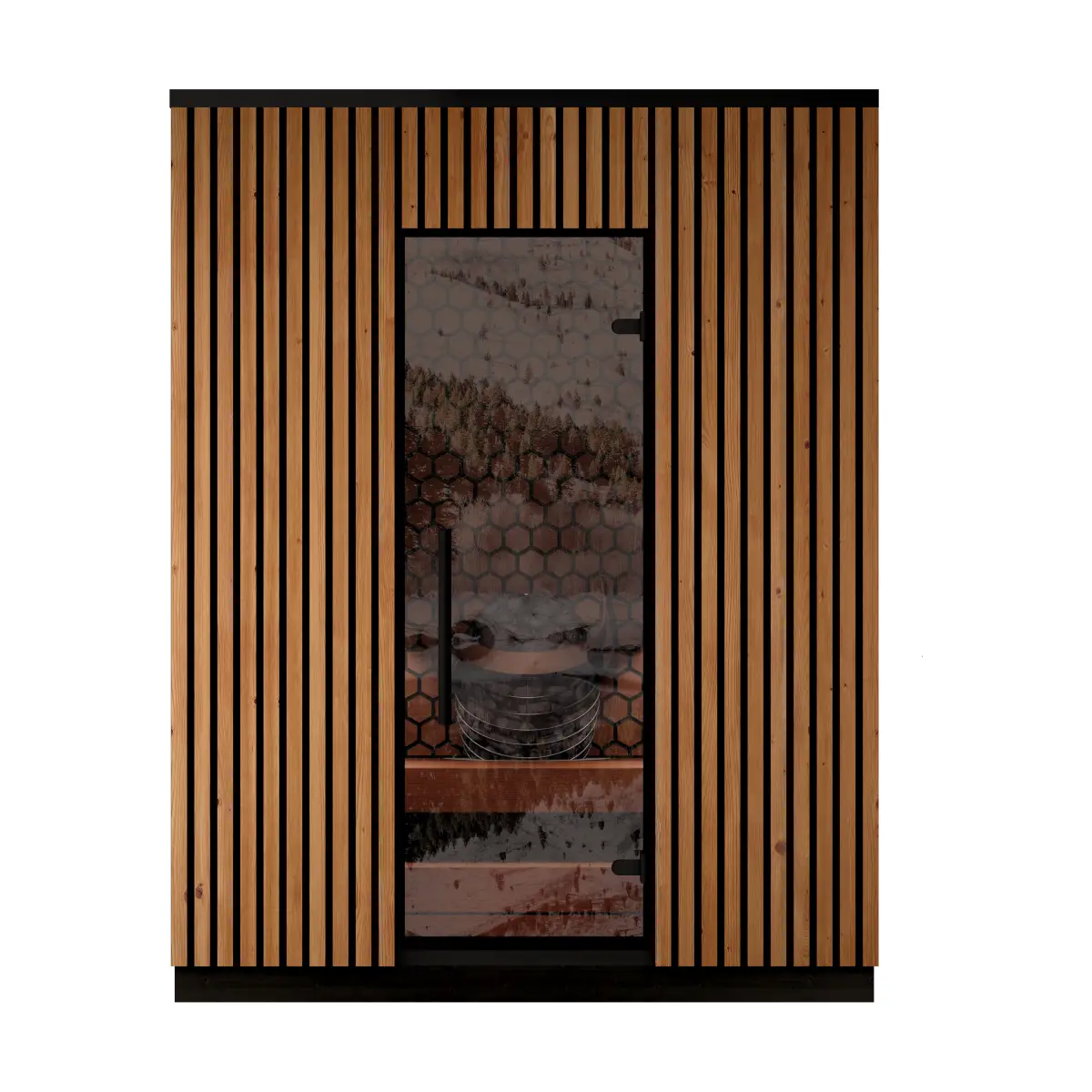 Leil® Viva 180 3 Person Outdoor Sauna Kit Leil® Saunas Leil_Viva1804PersonOutdoorSaunaKit_3.webp