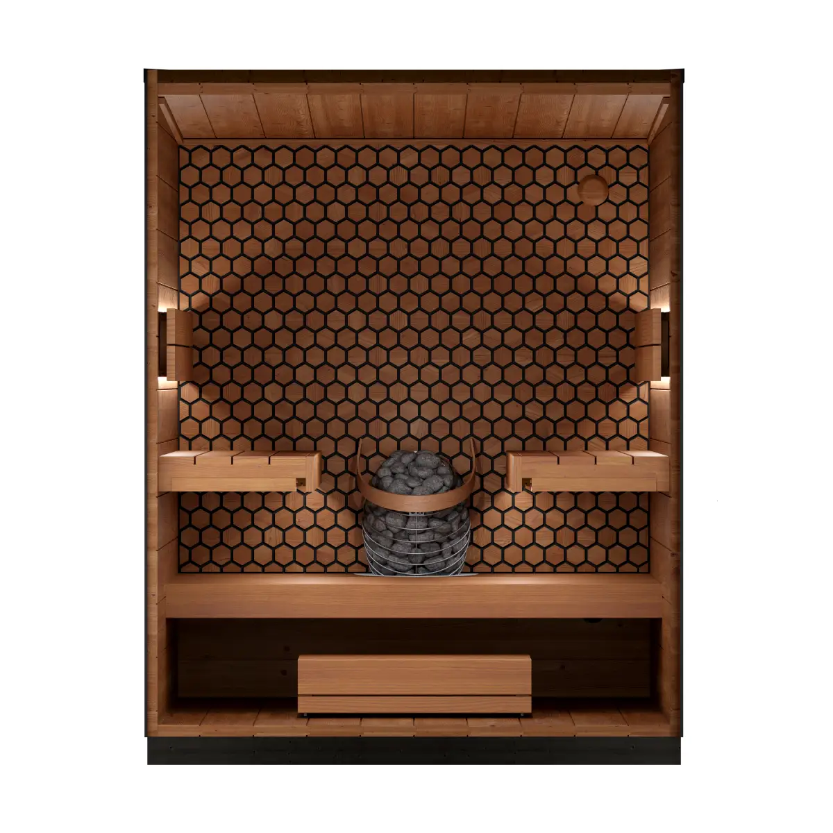 Leil® Viva 180 3 Person Outdoor Sauna Kit Leil® Saunas Leil_Viva1804PersonOutdoorSaunaKit_4.webp