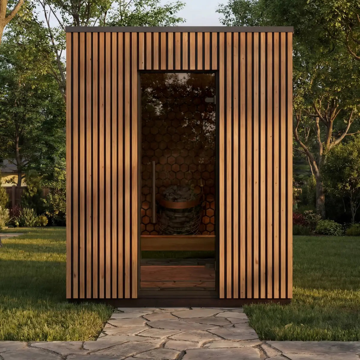 Leil® Viva 180 3 Person Outdoor Sauna Kit Leil® Saunas Leil_Viva1804PersonOutdoorSaunaKit_5.webp