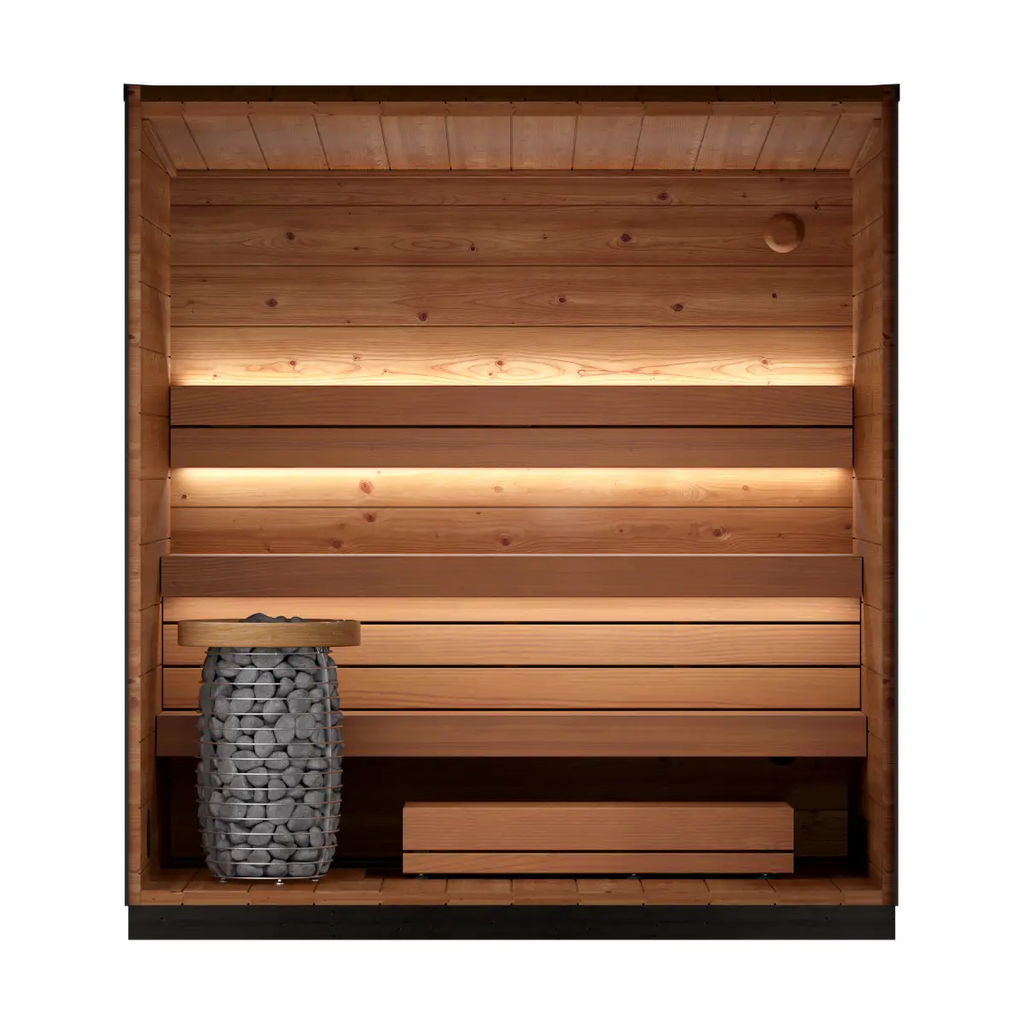 Leil® Viva 210 4 Person Outdoor Sauna Kit Leil® Saunas Leil_Viva2103PersonOutdoorSaunaKit_1.webp