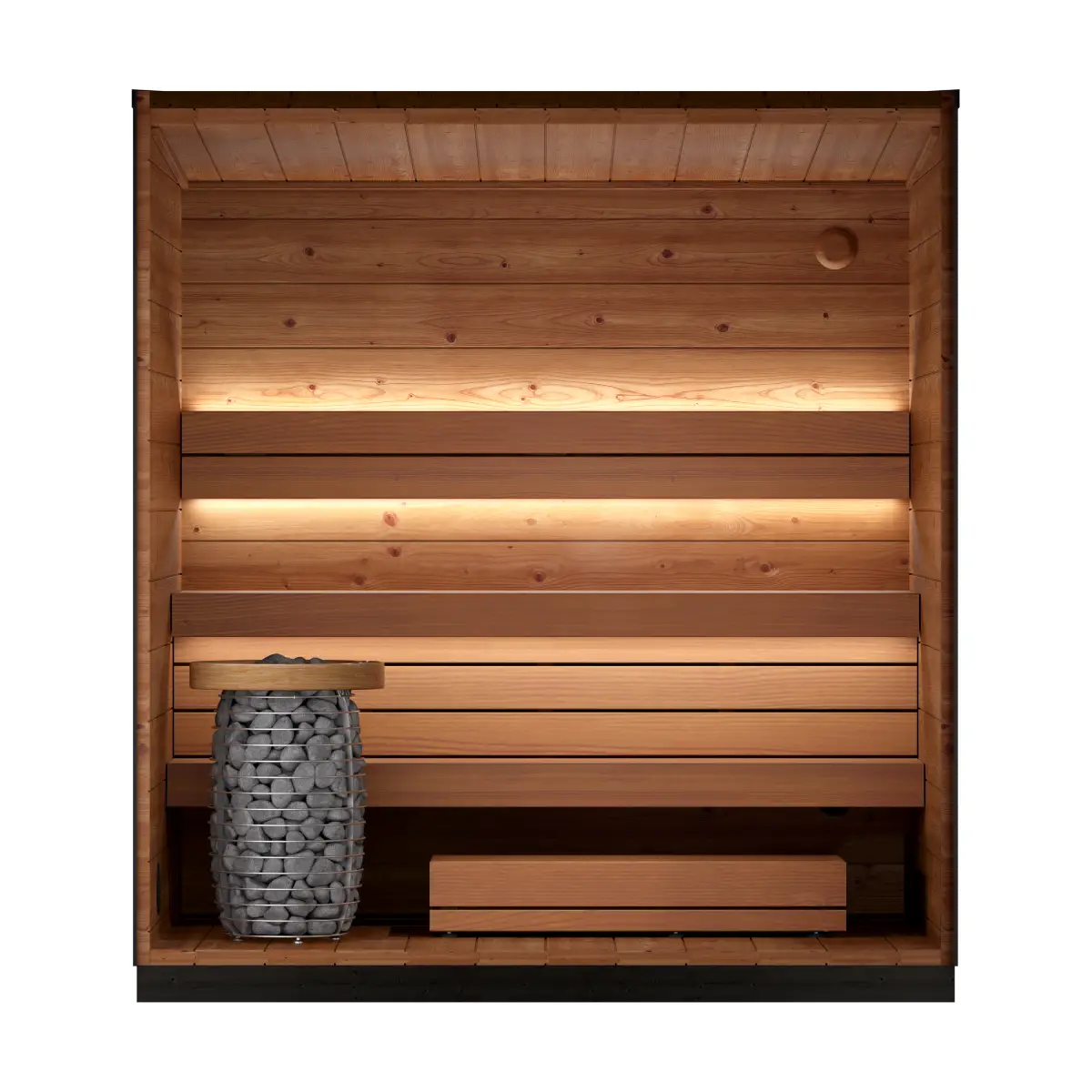 Leil® Viva 210 4 Person Outdoor Sauna Kit Leil® Saunas Leil_Viva2103PersonOutdoorSaunaKit_1.webp