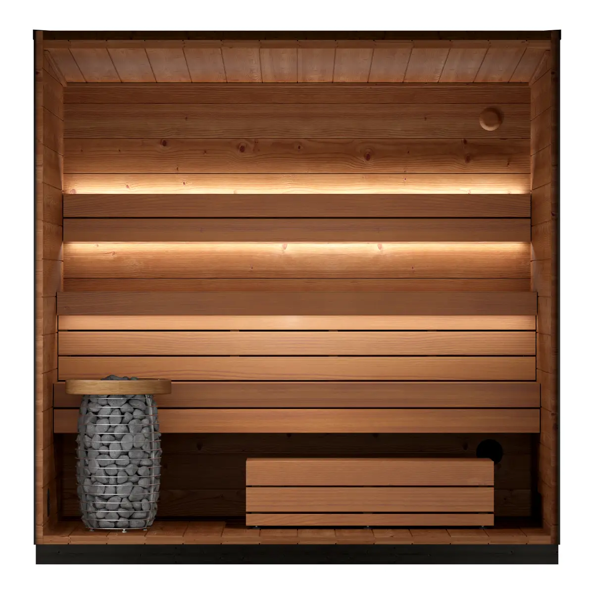 Leil® Viva 250 4 Person Outdoor Sauna Kit Leil® Saunas Leil_Viva2504PersonOutdoorSaunaKit_2.webp