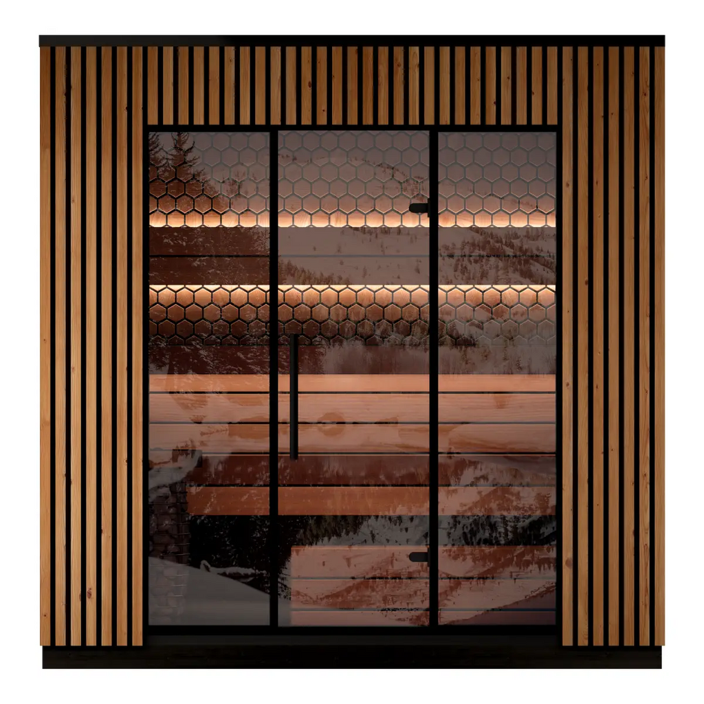 Leil® Viva 250 4 Person Outdoor Sauna Kit Leil® Saunas Leil_Viva2504PersonOutdoorSaunaKit_3.webp